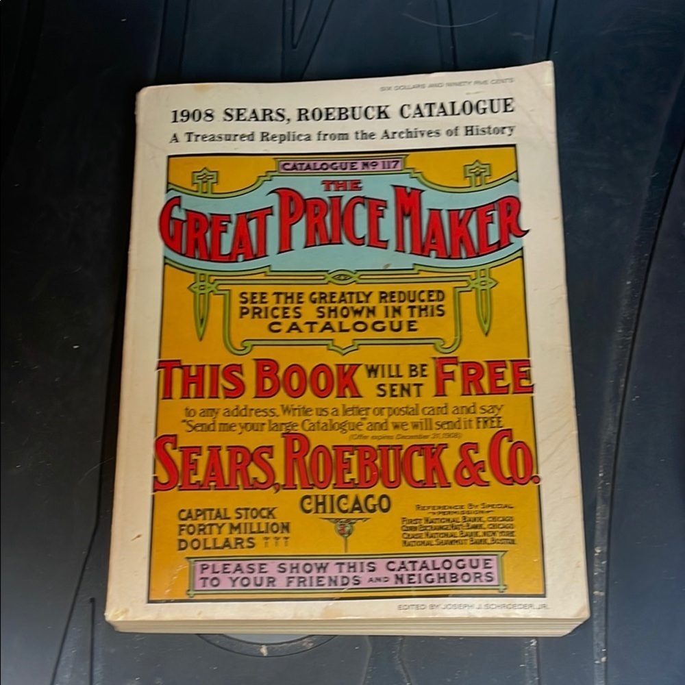 Vintage Catalogue Replica - Yellow and Red